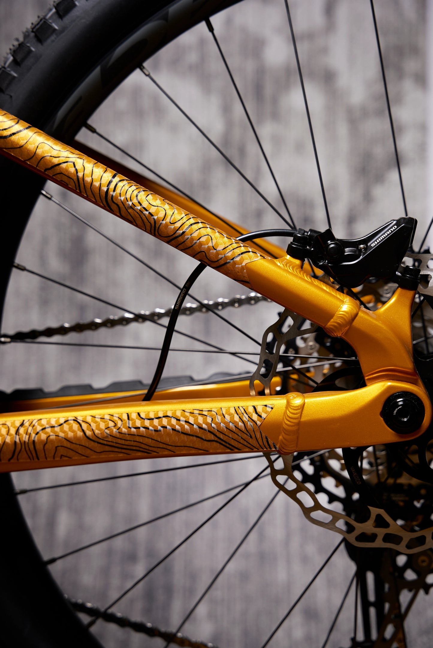 RideStyle Textured E-MTB Frame Protection Kit. RECON design Black/White
