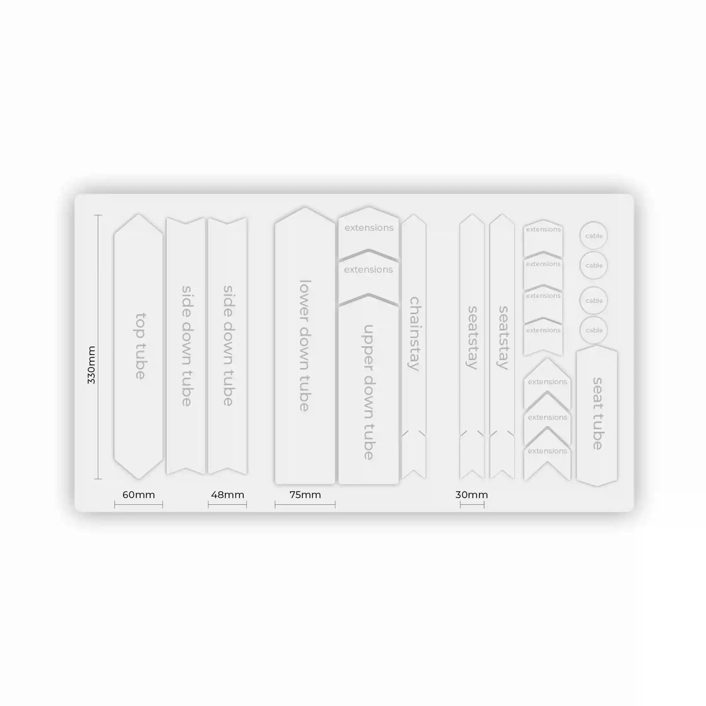 RideStyle Universal E-MTB Frame Protection Kit SPARKLE