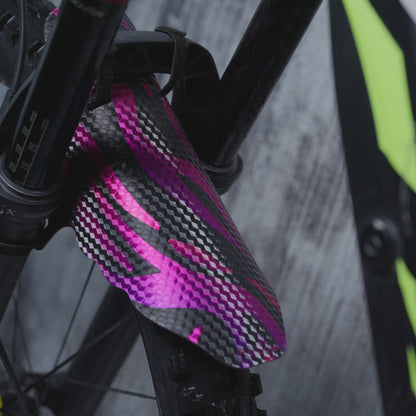 RideStyle Blaze mudguard fitted to an electric mountain bike, offering extra protection in wet and muddy riding conditions.