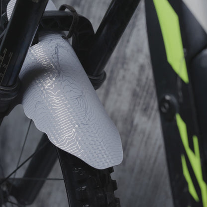 RideStyle Summit mudguard for e-bikes and mountain bikes, helping keep riders cleaner in wet and muddy conditions