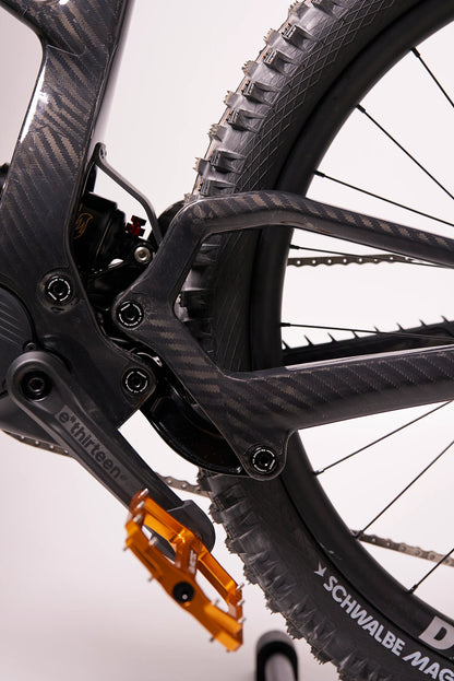 RideStyle Bulk Frame Protection Clear Glossy Film kit with transparent protective film for bicycle frames.