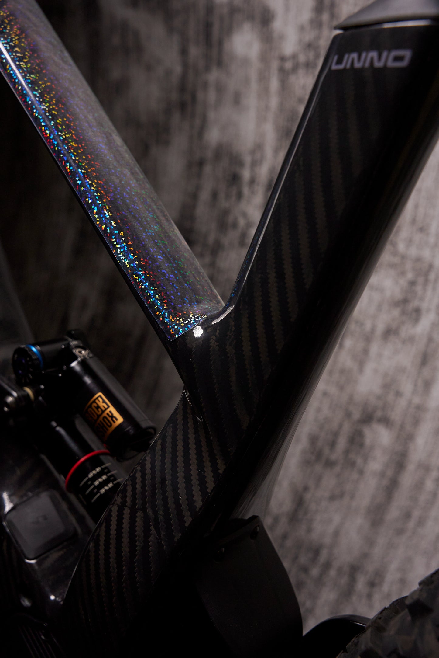 RideStyle clear cosmic frame guard film for MTB and e-bike frames, delivering durable protection and a premium cosmic effect.
