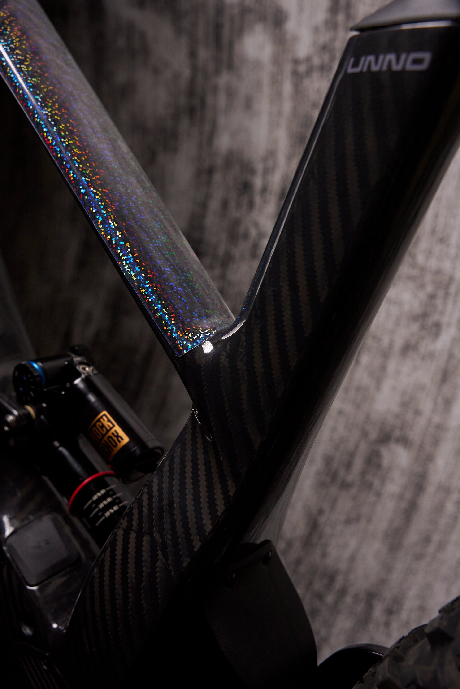 RideStyle clear cosmic frame guard film for MTB and e-bike frames, delivering durable protection and a premium cosmic effect.