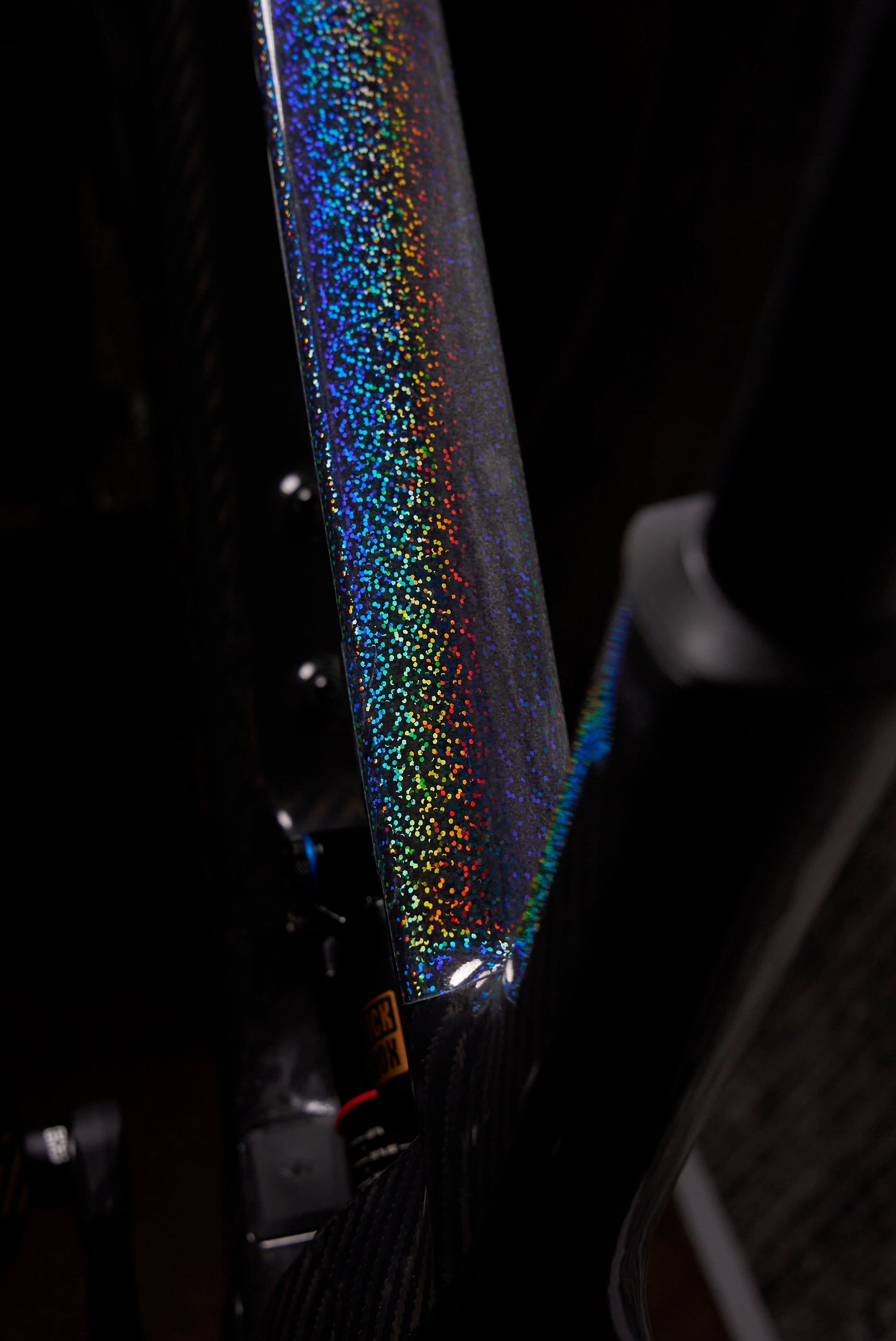 RideStyle bulk cosmic frame protection film with transparent finish, protecting bicycle frames from scratches, impacts and abrasion.