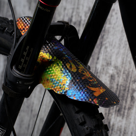 RideStyle mudguard for e-MTB, effective protection against mud and water on electric mountain bike trails