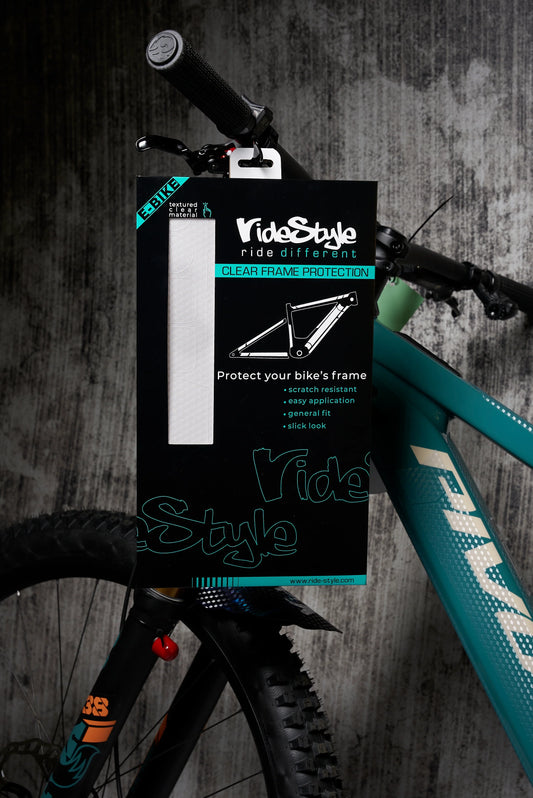 RideStyle Universal Ebike Frame Protection Kit designed to protect electric bike frames from scratches, rock chips and everyday wear.