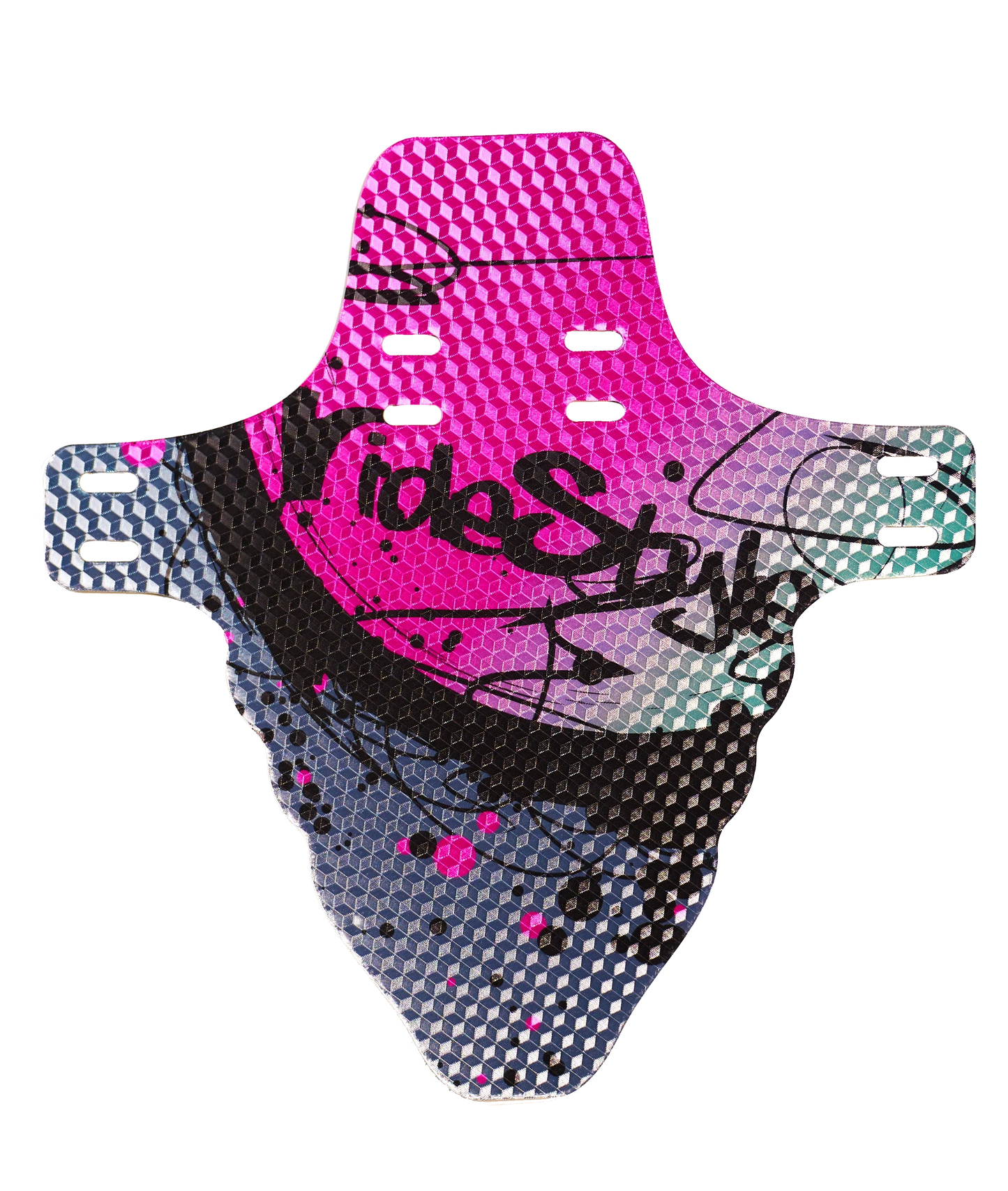 RideStyle Vandal front mudguard with bold graphics for protection against mud, water, and trail debris.