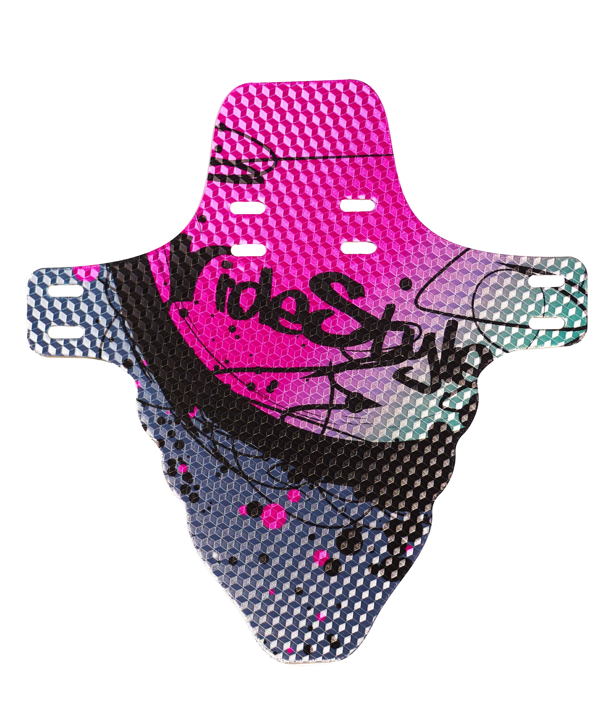 RideStyle Vandal front mudguard with bold graphics for protection against mud, water, and trail debris.